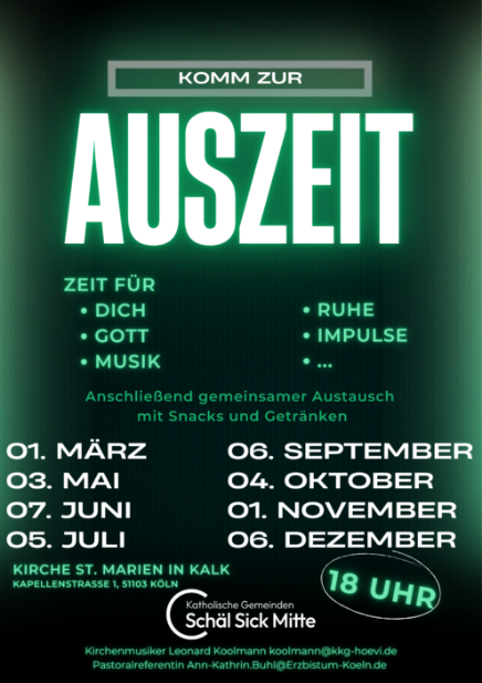 Plakat Auszeit 2026